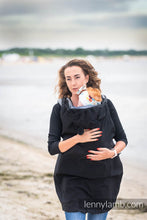 Load image into Gallery viewer, Lenny Lamb Softshell Cover for baby carrier/wrap - BLACK