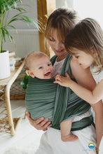 Laden Sie das Bild in den Galerie-Viewer, Little Frog Baby Wrap - Bamboo Verdelit - 75% kammad bomull, 25% bambu