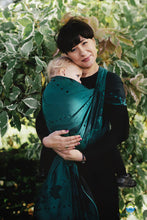 Load image into Gallery viewer, Little Frog Baby Wrap - Teal Wanderlust - 100% combed cotton