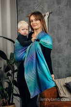 Load image into Gallery viewer, Lenny Lamb Ringsjal - PEACOCK'S TAIL - FANTASY - 100% bomull - Begagnad