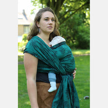 Load image into Gallery viewer, Yaro vävd sjal - Bahamas Black Emerald - 100% bomull - Utförsäljning!