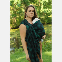 Load image into Gallery viewer, Yaro vävd sjal - Bahamas Black Emerald - 100% bomull - Utförsäljning!