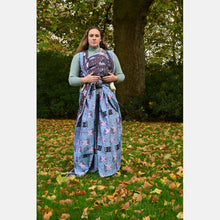 Load image into Gallery viewer, Yaro vävd sjal - Kittycorn Trinity Black Red Blue White Wool - 75% bomull, 25% merinoull - Utförsäljning!