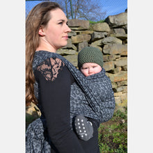 Load image into Gallery viewer, Yaro woven wrap - Pussycat Black Gray - 100% cotton