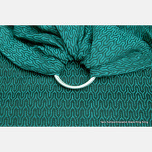 Laden Sie das Bild in den Galerie-Viewer, Yaro ringsjal - Turtle Emerald/Black Ring Sling - 100% bomull