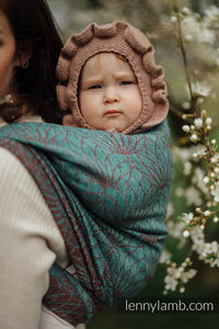 Lenny Lamb Woven Baby Wrap/Vävd sjal - LOTUS - SEEDPOD - 61% bomull, 39% tussah silke