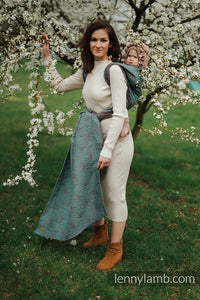 Lenny Lamb Woven Baby Wrap/Vävd sjal - LOTUS - SEEDPOD - 61% bomull, 39% tussah silke