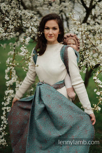 Lenny Lamb Woven Baby Wrap/Vävd sjal - LOTUS - SEEDPOD - 61% bomull, 39% tussah silke