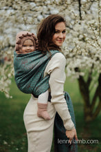 Laden Sie das Bild in den Galerie-Viewer, Lenny Lamb Woven Baby Wrap/Vävd sjal - LOTUS - SEEDPOD - 61% bomull, 39% tussah silke
