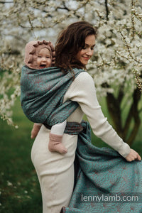 Lenny Lamb Woven Baby Wrap/Vävd sjal - LOTUS - SEEDPOD - 61% bomull, 39% tussah silke