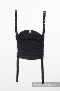 Huva för bärsele - LITTLE HERRINGBONE BLACK EBONY
