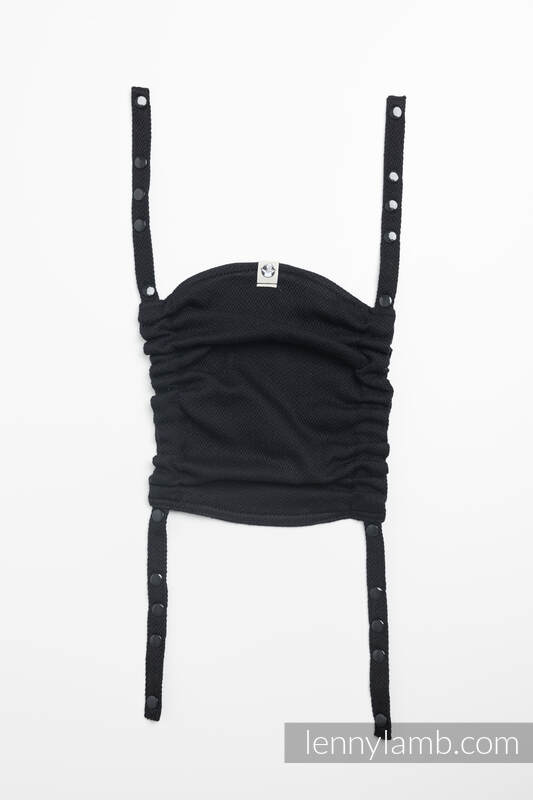 Huva för bärsele - LITTLE HERRINGBONE BLACK EBONY
