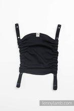Laden Sie das Bild in den Galerie-Viewer, Huva för bärsele - LITTLE HERRINGBONE BLACK EBONY

