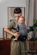 LennyLight Carrier - LITTLE HERRINGBONE OMBRE GREY - 100% bomull