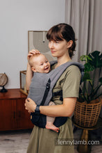 Laden Sie das Bild in den Galerie-Viewer, LennyLight Carrier - LITTLE HERRINGBONE OMBRE GREY - 100% bomull
