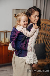 LennyPreschool Carrier - WILD WINE - BOUQUET - 100% bomull