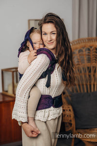 LennyPreschool Carrier - WILD WINE - BOUQUET - 100% bomull