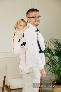 LennyPreschool Carrier - LITTLE HERRINGBONE LUCE - 100% bomull