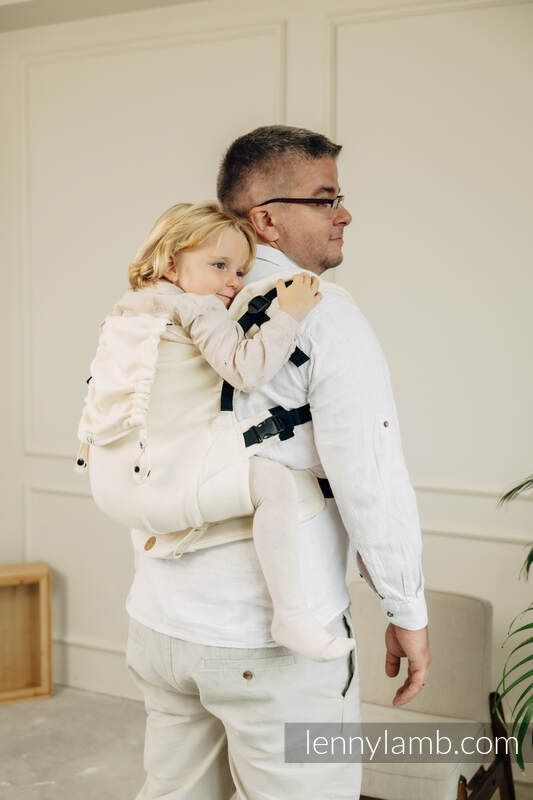 LennyPreschool Carrier - LITTLE HERRINGBONE LUCE - 100% bomull