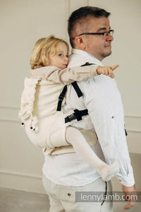 LennyPreschool Carrier - LITTLE HERRINGBONE LUCE - 100% bomull