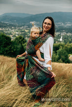 Laden Sie das Bild in den Galerie-Viewer, Lenny Lamb Woven Baby Wrap/Vävd sjal - RAINFOREST - DIVERSE - 100% bomull
