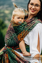 Laden Sie das Bild in den Galerie-Viewer, Lenny Lamb Woven Baby Wrap/Vävd sjal - RAINFOREST - DIVERSE - 100% bomull
