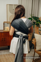 Laden Sie das Bild in den Galerie-Viewer, LennyHybrid Half Buckle Babytrage - LITTLE HERRINGBONE OMBRE GREY - 100% Baumwolle - Standard
