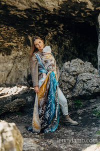 Lenny Lamb Woven Baby Wrap/Vävd sjal - JURASSIC PARK - FOSSIL - 100% bomull