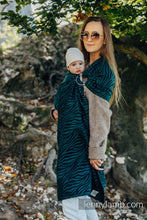 Ladda upp bild till gallerivisning, Lenny Lamb Ringsjal - ZEBRA - SAVANNA - 63% bomull, 37% merinoull
