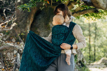 Laden Sie das Bild in den Galerie-Viewer, Lenny Lamb Woven Baby Wrap/Vävd sjal - ZEBRA - SAVANNA - 63% bomull, 37% merinoull
