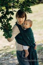 Laden Sie das Bild in den Galerie-Viewer, Lenny Lamb Woven Baby Wrap/Vävd sjal - ZEBRA - SAVANNA - 63% bomull, 37% merinoull
