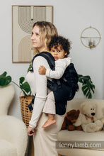 Load image into Gallery viewer, LennyPreschool Carrier - BASIC LINE LITTLE HERRINGBONE BLACK EBONY - 100% cotton
