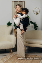 Load image into Gallery viewer, LennyPreschool Carrier - BASIC LINE LITTLE HERRINGBONE BLACK EBONY - 100% cotton
