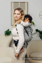 Load image into Gallery viewer, LennyPreschool Carrier - BASIC LINE LITTLE HERRINGBONE GRAY - 100% cotton
