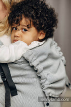 Load image into Gallery viewer, LennyPreschool Carrier - BASIC LINE LITTLE HERRINGBONE GRAY - 100% cotton
