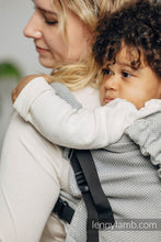 Load image into Gallery viewer, LennyPreschool Carrier - BASIC LINE LITTLE HERRINGBONE GRAY - 100% cotton
