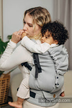 Load image into Gallery viewer, LennyPreschool Carrier - BASIC LINE LITTLE HERRINGBONE GRAY - 100% cotton
