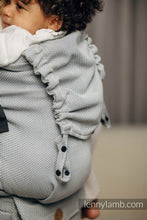 Load image into Gallery viewer, LennyPreschool Carrier - BASIC LINE LITTLE HERRINGBONE GRAY - 100% cotton
