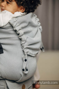 LennyPreschool Carrier - BASIC LINE LITTLE HERRINGBONE GRAY - 100% cotton