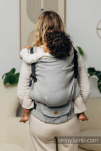 Load image into Gallery viewer, LennyPreschool Carrier - BASIC LINE LITTLE HERRINGBONE GRAY - 100% cotton
