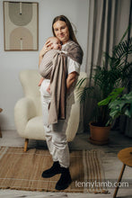 Laden Sie das Bild in den Galerie-Viewer, Lenny Lamb Ringsjal - LITTLE HERRINGBONE BABY CAFFE LATTE - 100% bomull
