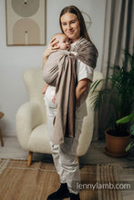 Laden Sie das Bild in den Galerie-Viewer, Lenny Lamb Ringsjal - LITTLE HERRINGBONE BABY CAFFE LATTE - 100% bomull
