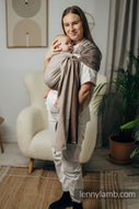 Lenny Lamb Ringsjal - LITTLE HERRINGBONE BABY CAFFE LATTE - 100% bomull
