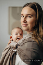 Laden Sie das Bild in den Galerie-Viewer, Lenny Lamb Ringsjal - LITTLE HERRINGBONE BABY CAFFE LATTE - 100% bomull

