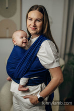 Laden Sie das Bild in den Galerie-Viewer, Lenny Lamb Woven Baby Wrap/Vävd sjal - COBALT - 100% bomull

