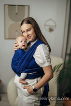 Laden Sie das Bild in den Galerie-Viewer, Lenny Lamb Woven Baby Wrap/Vävd sjal - COBALT - 100% bomull
