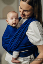 Laden Sie das Bild in den Galerie-Viewer, Lenny Lamb Woven Baby Wrap/Vävd sjal - COBALT - 100% bomull
