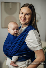 Laden Sie das Bild in den Galerie-Viewer, Lenny Lamb Woven Baby Wrap/Vävd sjal - COBALT - 100% bomull
