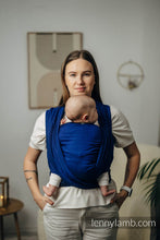 Laden Sie das Bild in den Galerie-Viewer, Lenny Lamb Woven Baby Wrap/Vävd sjal - COBALT - 100% bomull
