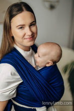 Laden Sie das Bild in den Galerie-Viewer, Lenny Lamb Woven Baby Wrap/Vävd sjal - COBALT - 100% bomull
